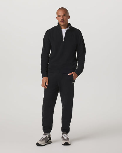 Vuori Seaside 1/2 Zip Classic Men's Black Pullover