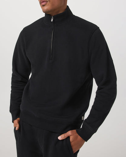 Vuori Seaside 1/2 Zip Classic Men's Black Pullover