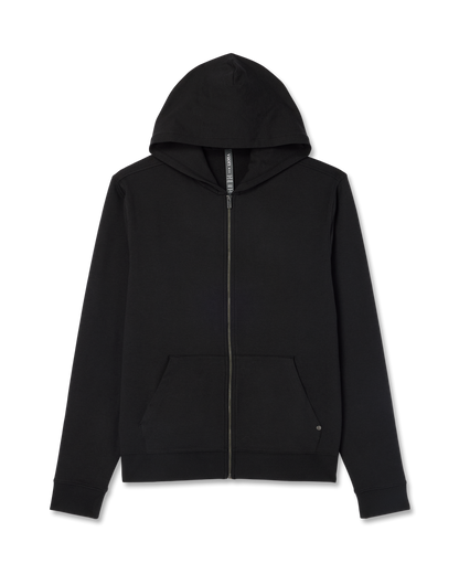 Vuori Coronado Full Zip Hoodie 2.0 Men's Black Heather Jacket