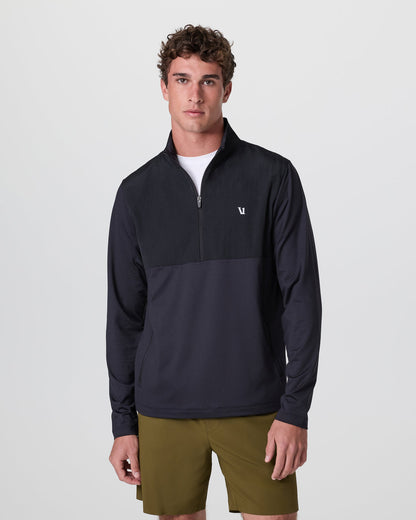 Vuori Sunday Element Half Zip Black