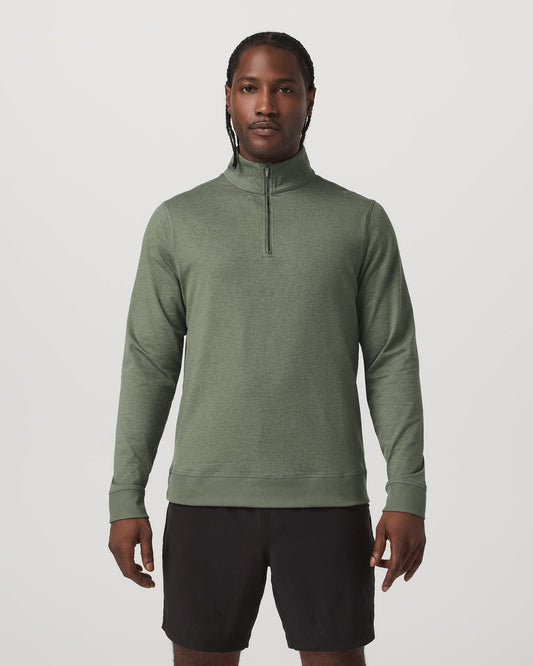 Vuori Coronado Half Zip Men's Light Oregano Heather Pullover