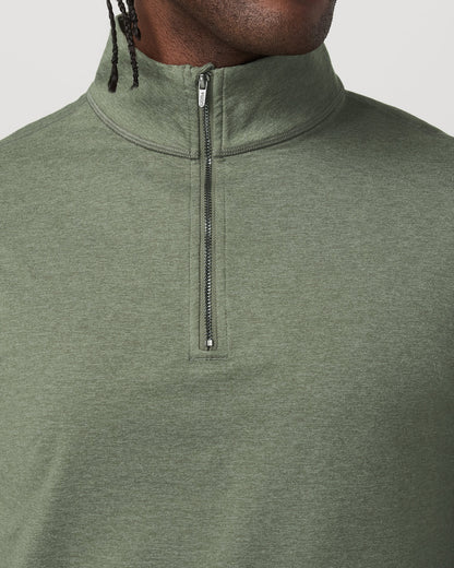 Vuori Coronado Half Zip Men's Light Oregano Heather Pullover