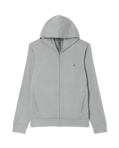 Vuori Ponto Full Zip Hoodie Men's Driftwood Heather Hoodie