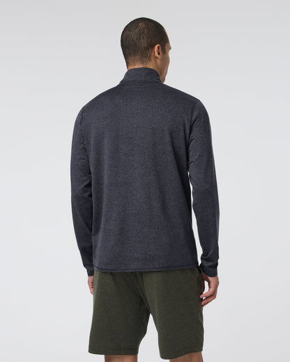 Vuori Ponto Half Zip Mock Neck Charcoal Heather