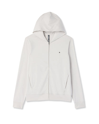 Vuori Ponto Full Zip Hoodie Men's Salt Heather Hoodie