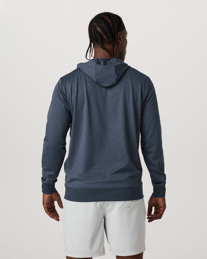 Vuori Sunday Hoodie 2.0 Men's Azure Heather Athletic Hoodie