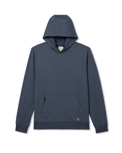 Vuori Sunday Hoodie 2.0 Men's Azure Heather Athletic Hoodie