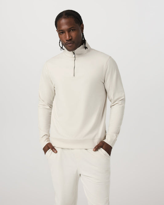 Vuori Coronado Half Zip Men's Ivory Heather Pullover