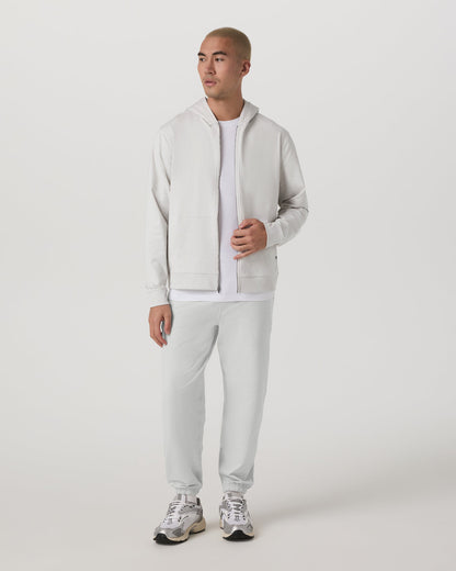 Vuori Coronado Full Zip Hoodie 2.0 Men's Salt Heather Jacket