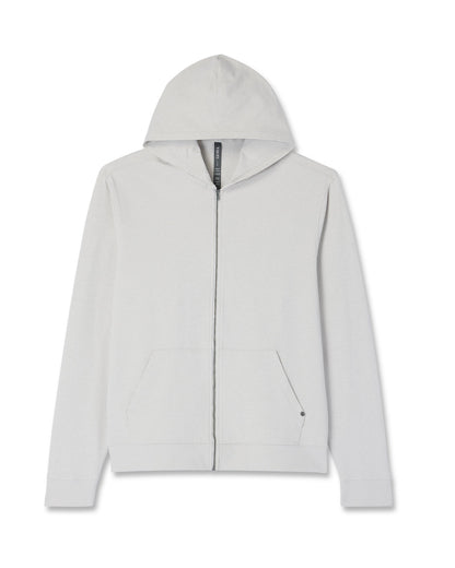 Vuori Coronado Full Zip Hoodie 2.0 Men's Salt Heather Jacket