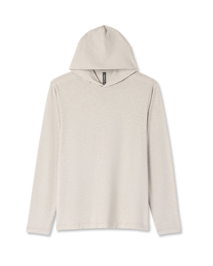Vuori Men's Long Sleeve Everyday Fitness Hoodie Oatmeal Heather