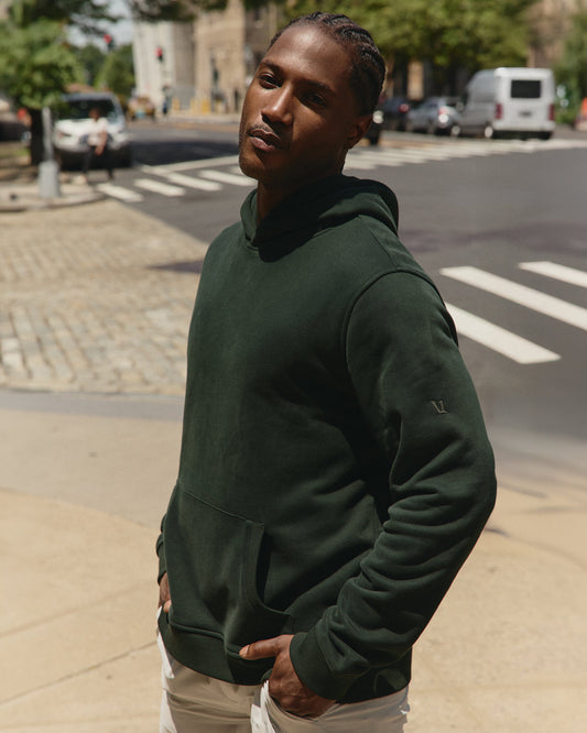 Vuori Seaside Pullover Hoodie Men's Evergreen Pullover Hoodie