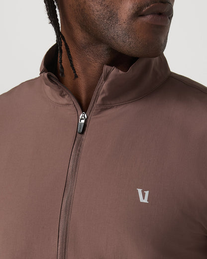 Vuori Sunday Element Half Zip Men's Sable Heather Layer