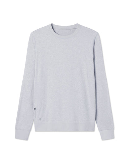 Vuori Ponto Performance Crew Men's Platinum White Pullover