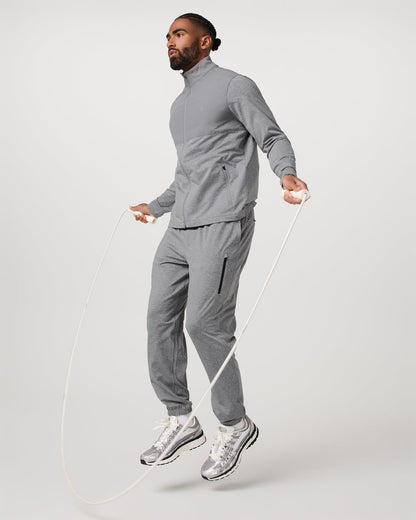 Vuori Sunday Element Track Jacket Men's Grey Heather