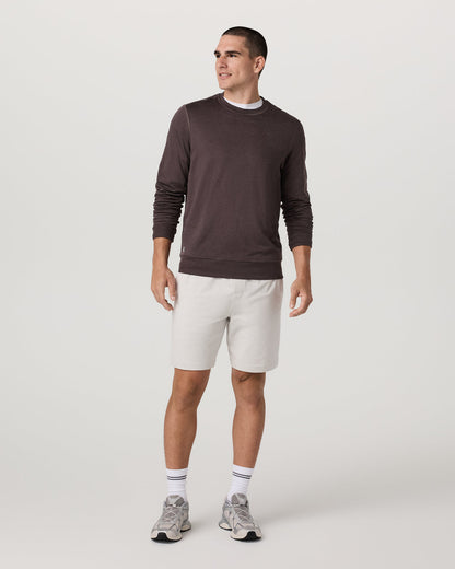 Vuori Ponto Performance Crew Men's Sangria Heather Crew Neck
