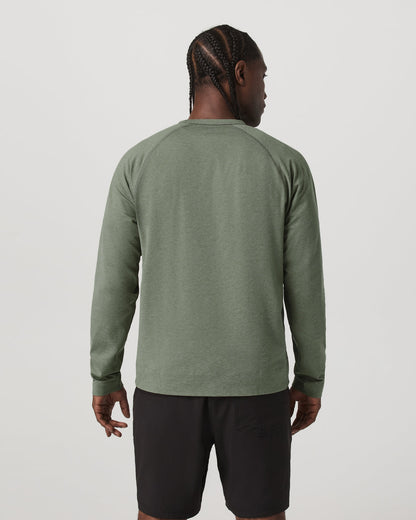 Vuori Men's Coronado Crew - Relaxed Fit Light Oregano Heather
