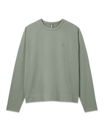Vuori Men's Coronado Crew - Relaxed Fit Light Oregano Heather