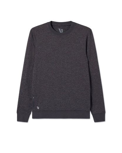 Vuori Ponto Performance Crew Charcoal Grey Crew Neck