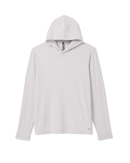 Vuori Strato Tech Hoodie Men's Frost Grey Workout Hoodie