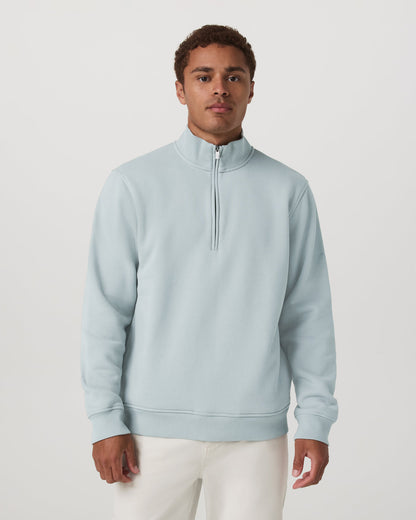 Vuori Seaside 1/2 Zip Classic Men's Blue Haze Pullover