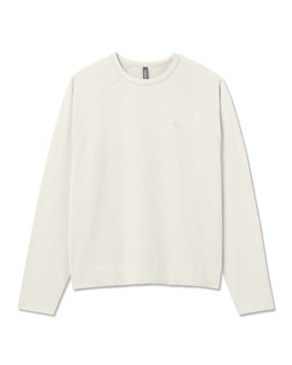 Vuori Coronado Crew - Relaxed Fit Men's Ivory Heather Crew