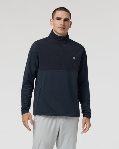 Vuori Sunday Element Half Zip Ink Heather