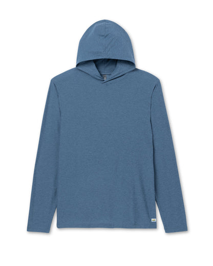Vuori Strato Tech Hoodie Men's Pool Blue Workout Hoodie