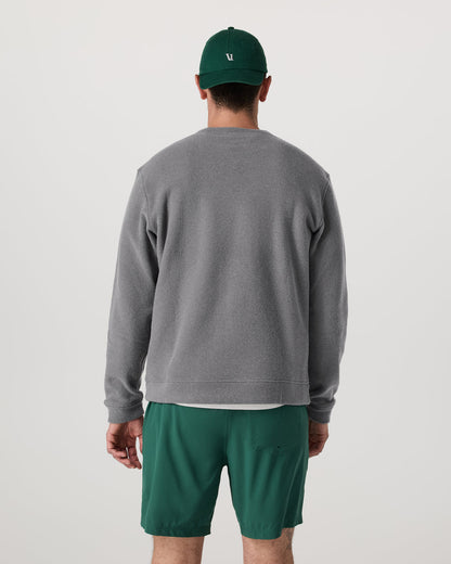Vuori Beach Fleece Crew Men's Pinecone Heather Crewneck