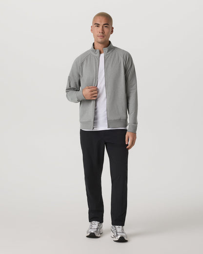 Vuori Coronado Novelty Full Zip Men's Driftwood Heather Jacket