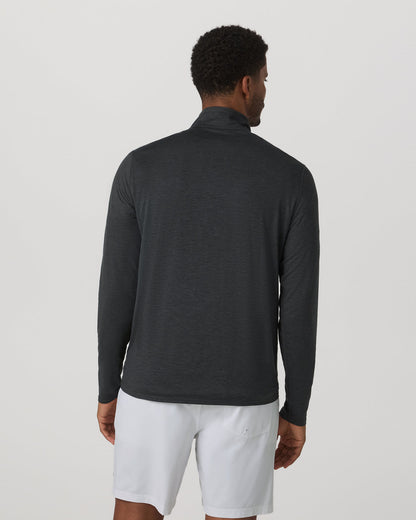 Vuori Ease Performance Half Zip 2.0 Charcoal Heather