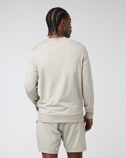 Vuori Ponto Performance Crew Dark Salt Heather Pullover