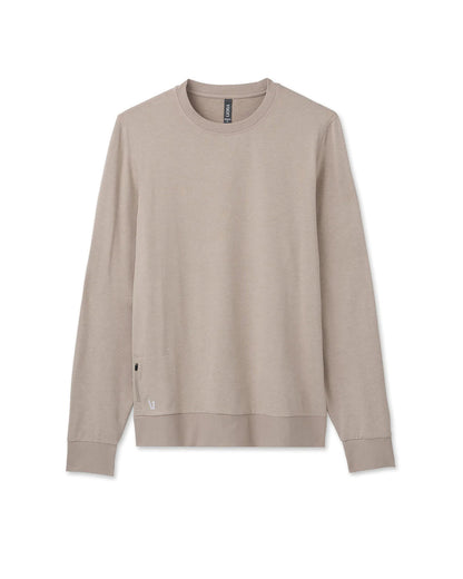 Vuori Ponto Performance Crew Dark Salt Heather Pullover