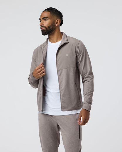 Vuori Sunday Element Track Jacket Mocha Heather