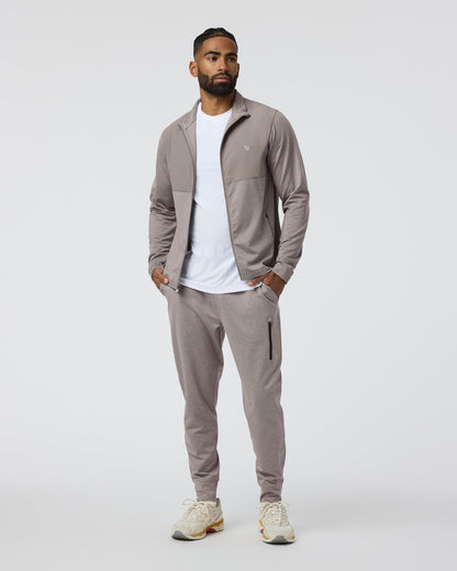 Vuori Sunday Element Track Jacket Mocha Heather