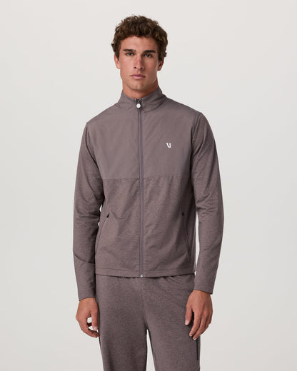 Vuori Men's Sunday Element Track Jacket Huckleberry Heather