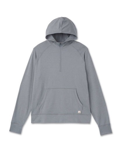 Vuori Ponto Performance Half Zip Hoodie Steel Heather