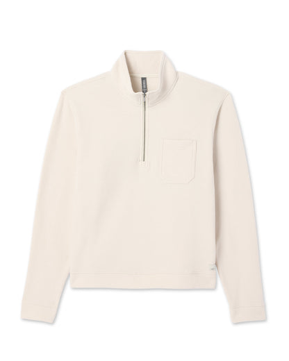 Vuori Beach Fleece 1/2 Zip - Relaxed Bone Heather Pullover