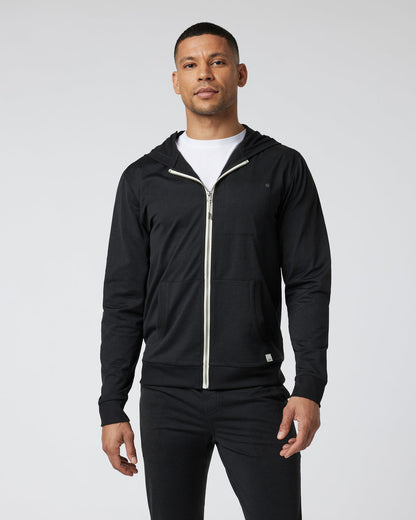 Vuori Coronado Hoodie Men's Black Zip Up Hoodie