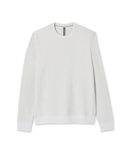 Vuori Jamestown Crew Men's Frost Grey Waffle Crewneck