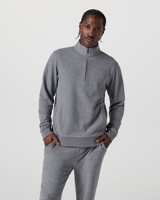 Vuori Cypress 1/4 Zip 2.0 Heather Grey