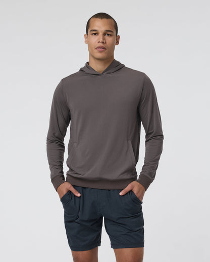 Vuori Double Mesh Hoodie Warm Grey