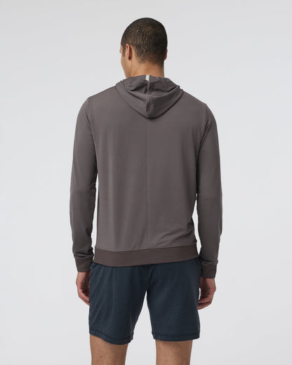 Vuori Double Mesh Hoodie Warm Grey