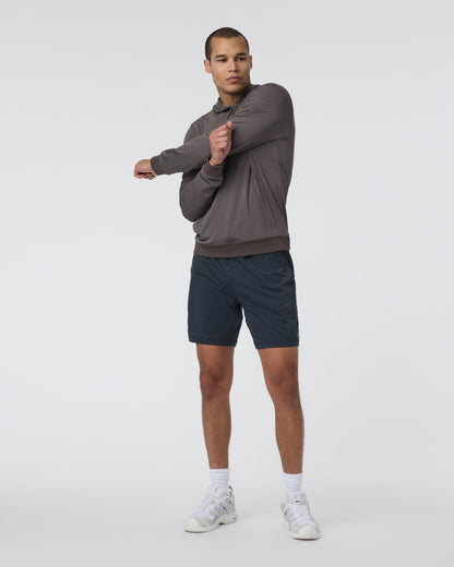 Vuori Double Mesh Hoodie Warm Grey