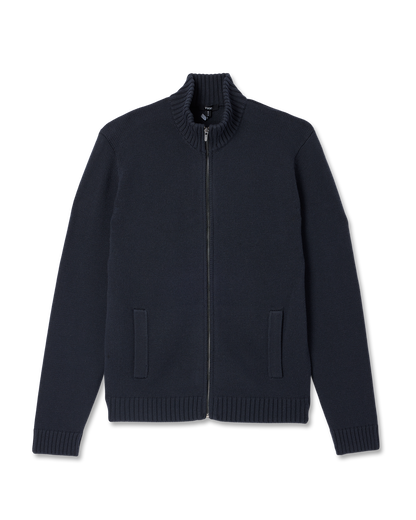Vuori Denver Full Zip Sweater Men's Navy Zip Sweater