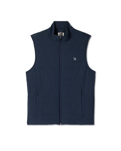 Vuori Sunday Insulated Hybrid Vest Ink Heather Training Vest