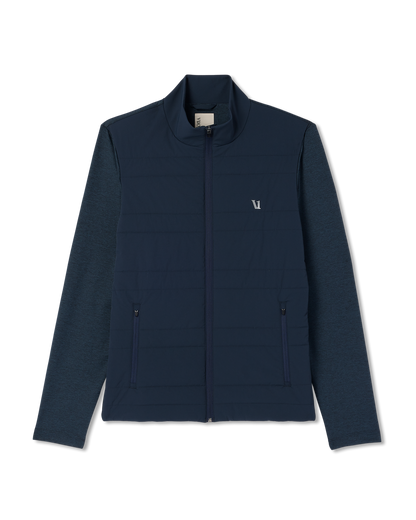 Vuori Sunday Insulated Hybrid Jacket Men's Ink Heather Jacket