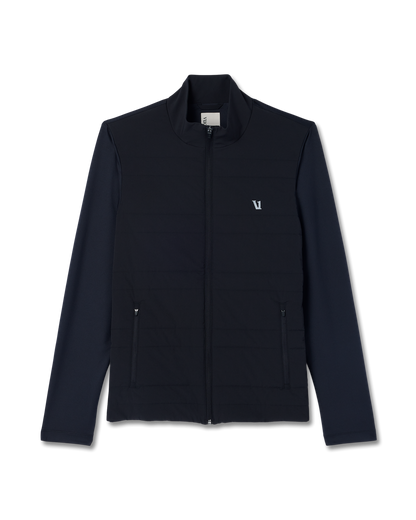 Vuori Sunday Insulated Hybrid Jacket Men's Black Training Jacket