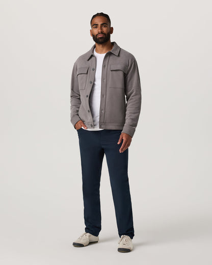 Vuori Seaside Shirt Jacket Men's Cavern Grey Lifestyle Jacket