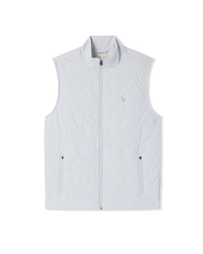 Vuori Sunday Insulated Hybrid Vest Frost Grey Training Vest
